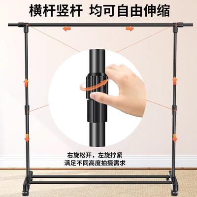 专背业摄影滑轮景移动拍照架可背景381布支架