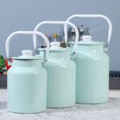 珐琅搪瓷牛桶发酵酸酿酒桶酒桶酒酿罐密奶封罐水米桶腌酱460奶菜