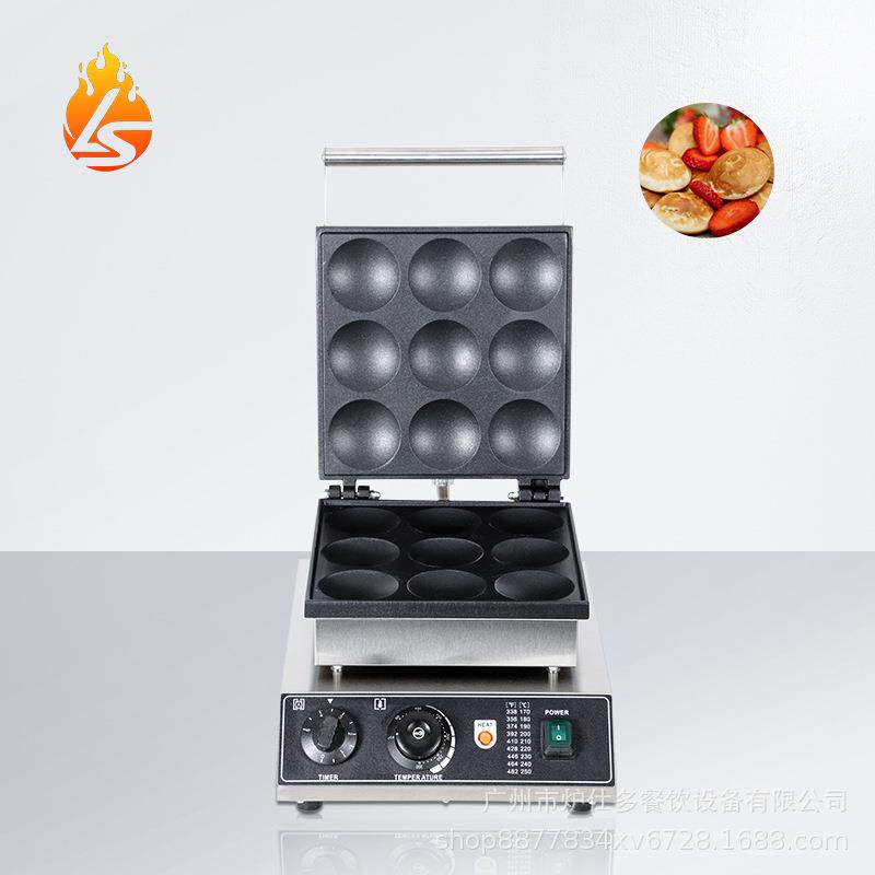 电热商用9孔松饼机上下板日式铜锣烧机25孔小松饼机夹馅华夫饼机