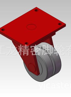 红色MC901超重型脚轮江龙精密脚轮江龙精密脚轮厂家双轮脚轮