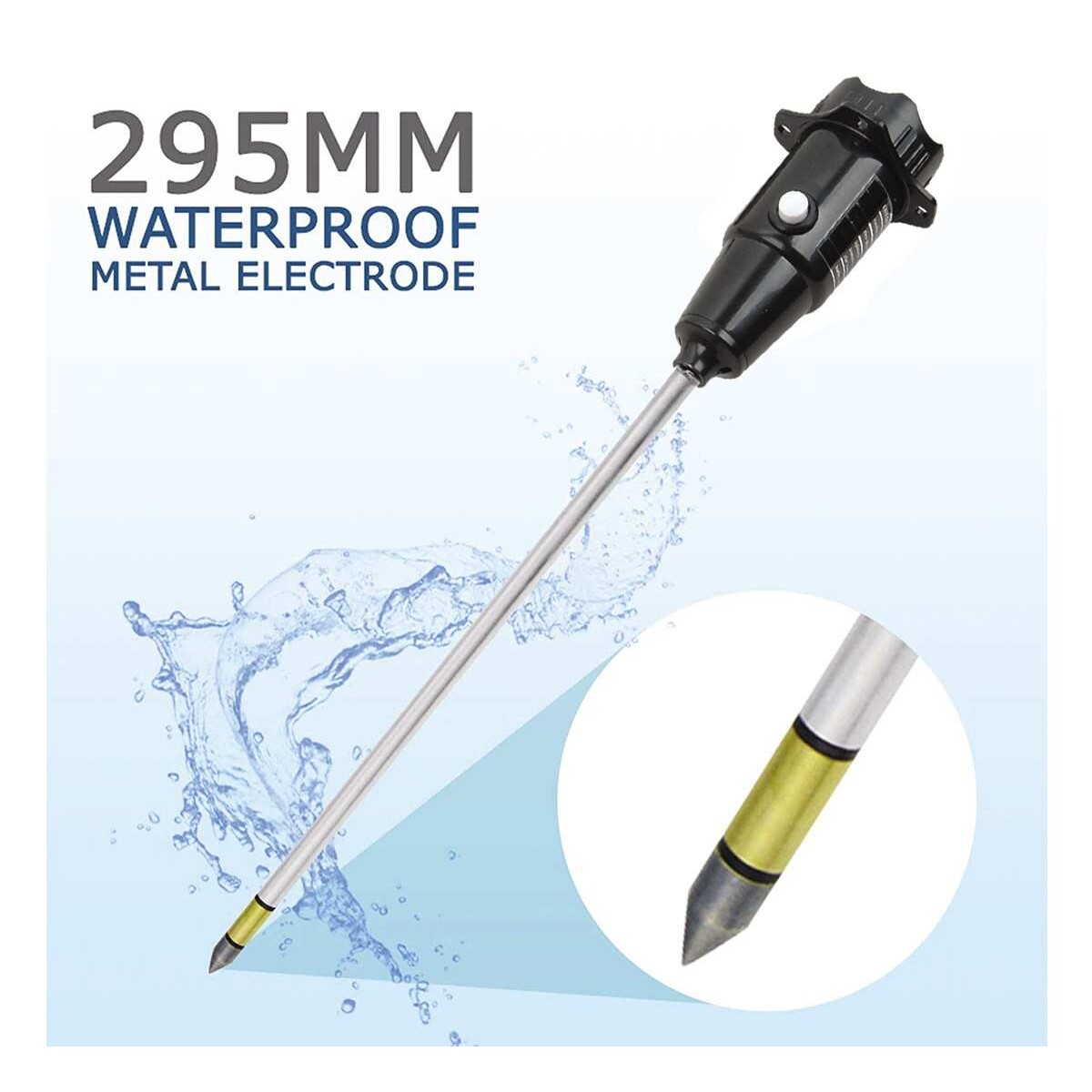 长款土壤PH计光照计花园二合一土壤酸度计PH笔土壤湿度计高灵敏度