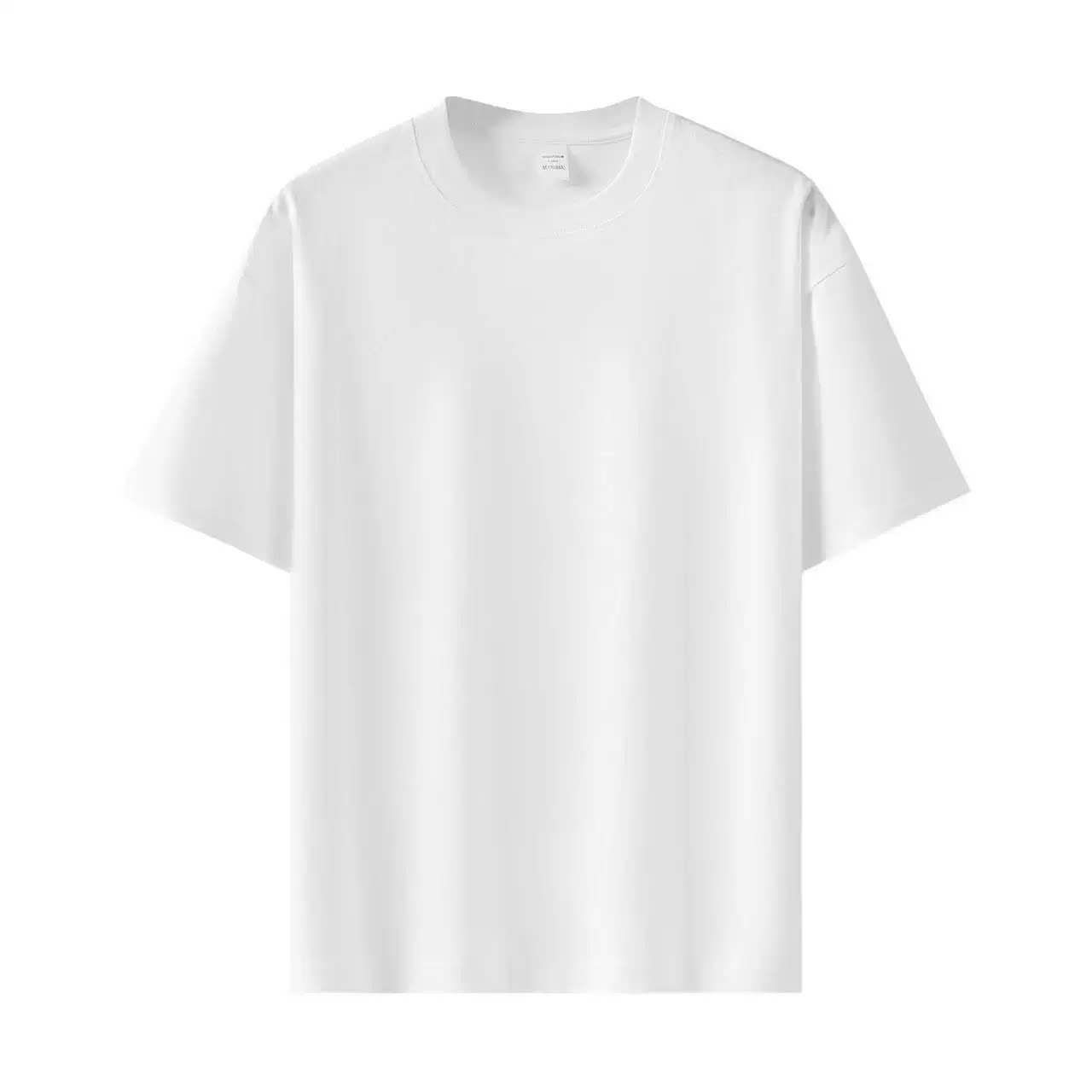 纯棉重磅潮牌印花短袖T恤衫男女夏季新款宽松落肩款半袖上衣成