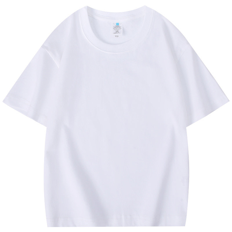 圆领全棉短袖2026年夏季新款男女生花卉刺绣重磅T恤13