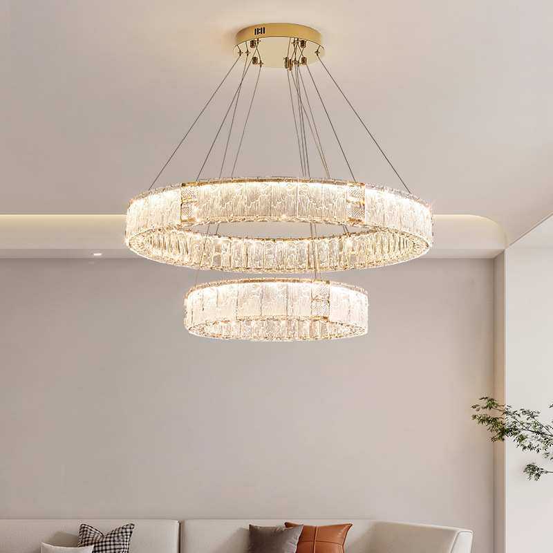 轻奢水晶客厅灯现代简约卧室餐厅灯楼梯吊灯高档大气全屋中山灯具,3C数码配件,USB灯,淘宝优惠券,粉丝福利购,淘宝优惠卷