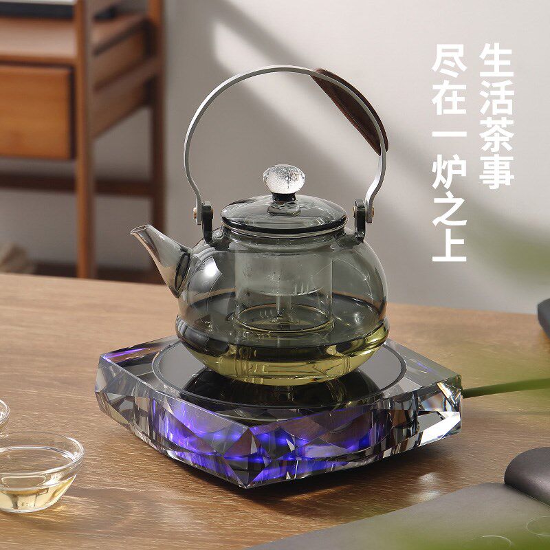 京岛电陶炉煮茶家用围炉煮茶炉煮茶器自动断电静音电茶炉礼盒蓝灯