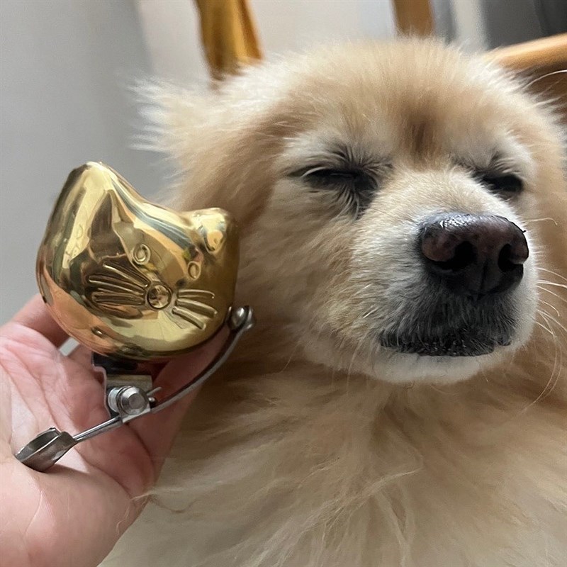 城市淑女自行车可爱猫猫车铃小布折叠D7改装车铃平衡童车手打铃铛