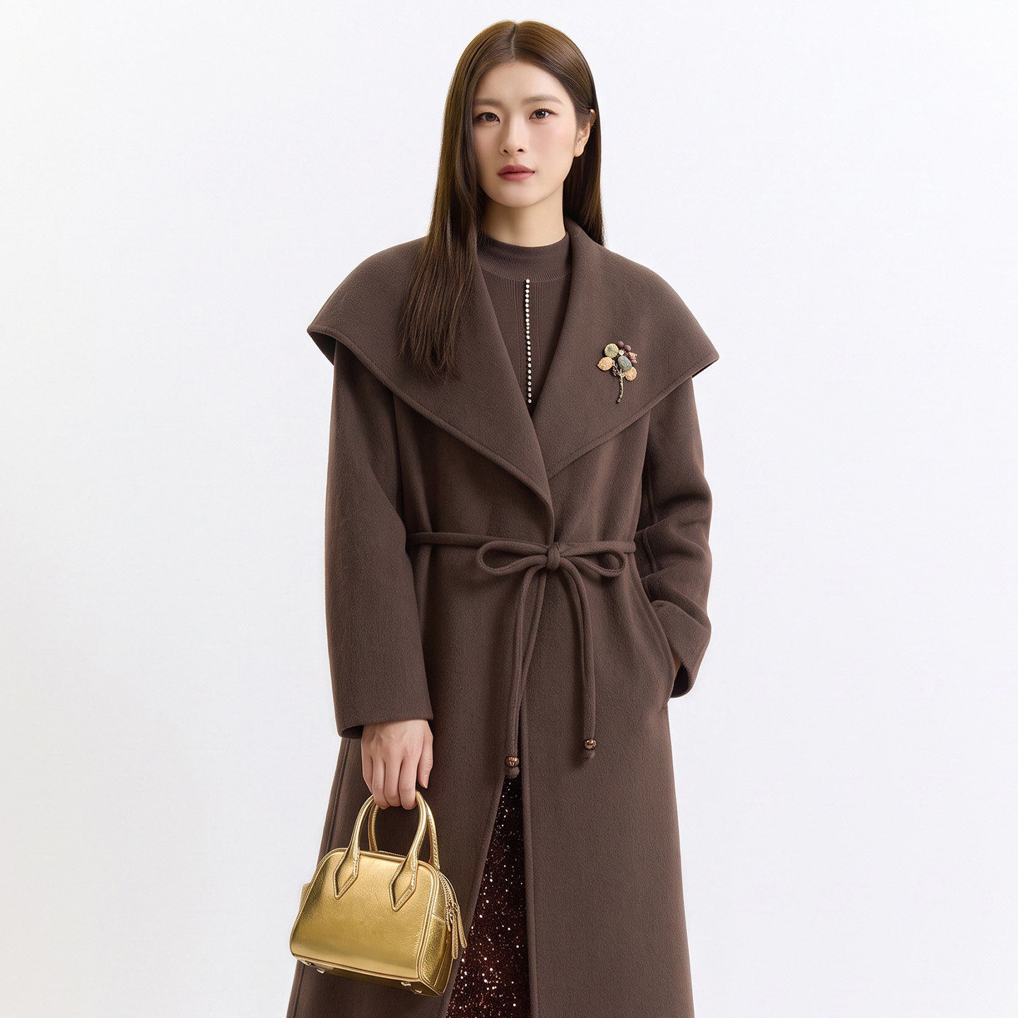 高智感秋季慵懒风女针织衫