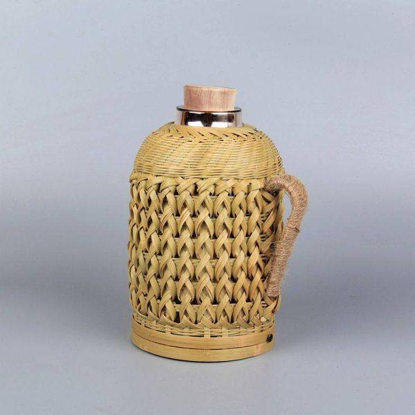 竹编热水壶家用复古暖水壶玻璃内胆老式开水瓶茶室保温瓶精编暖壶,餐饮具,热水瓶,淘宝优惠券,粉丝福利购,淘宝优惠卷