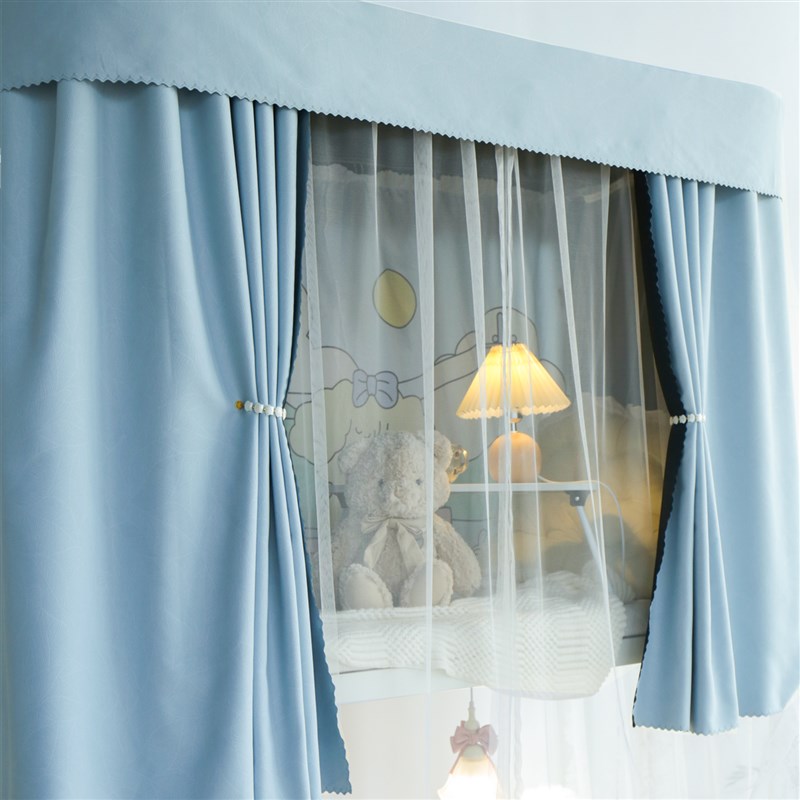 学生宿舍床帘加厚强遮光上铺无涂层大学女寝P室窗帘男生床帘下铺