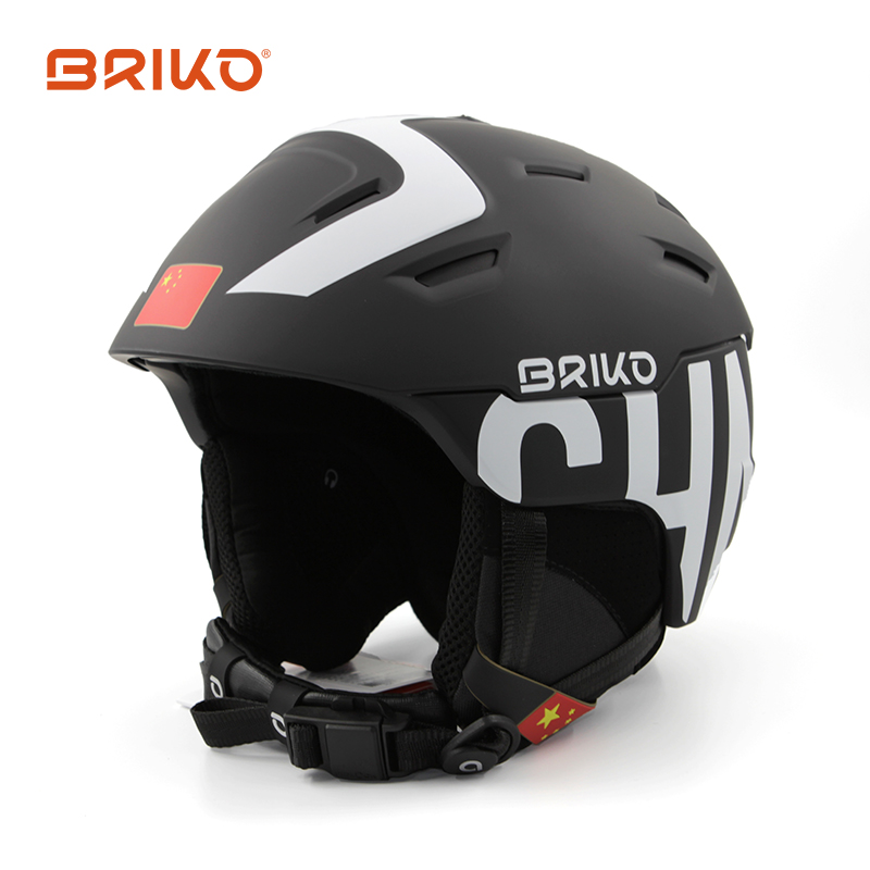 BRIKO新款 中国国家队头盔STORM半盔 ABS高强度防撞击安全滑雪盔
