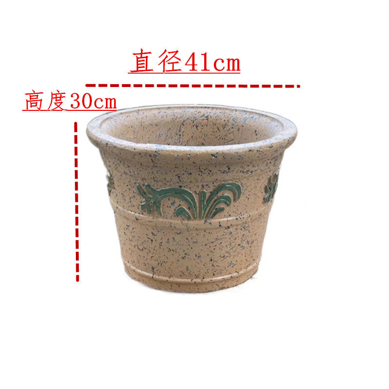 圆形水泥花盆模具简约欧式花盆自制塑料盆景透气大号口径复古花盘
