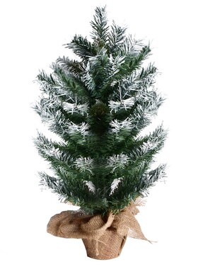 圣诞节装饰用品60-90CM植绒喷雪圣诞树雪景树摆设绿色PVC雪树摆件