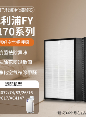 适配飞利浦空气净化器FY3107系列滤芯AC4076/72/74除醛复合过滤网