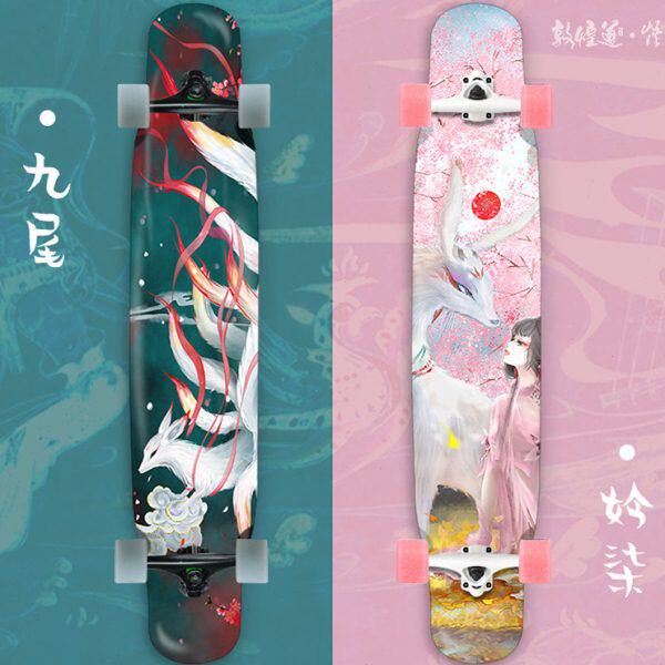 玛萨滑板长板专业长板女刷街专业板公路舞板成人四轮初学者滑板车