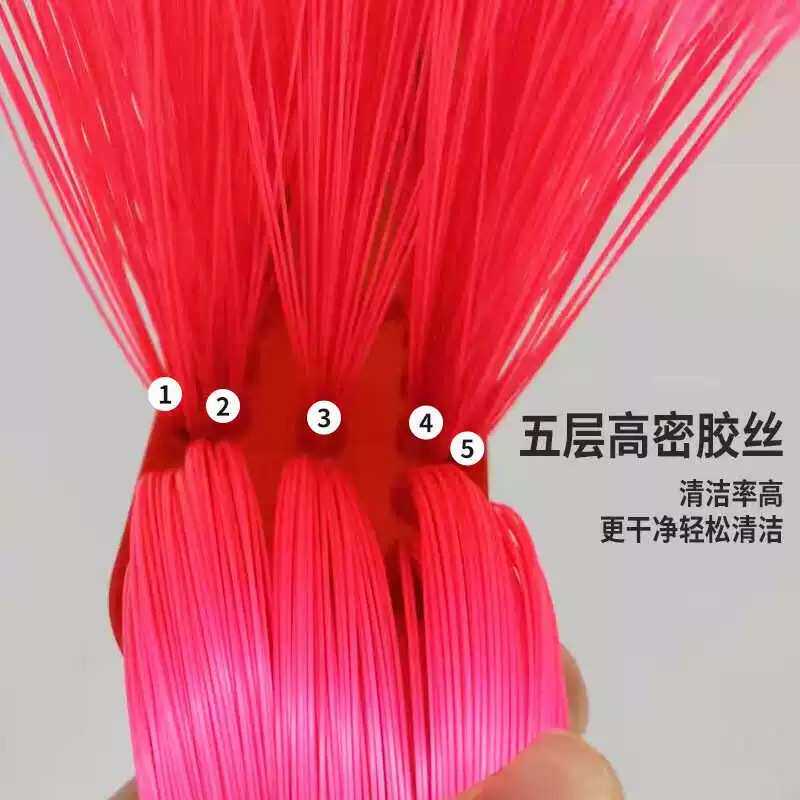 厂家 供应家用塑料木杆扫把居家扫地清洁硬毛扫帚扫把快洁
