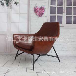 单人沙发 新品设计师休闲椅北欧简约现代接待沙发椅卧室阳台椅子