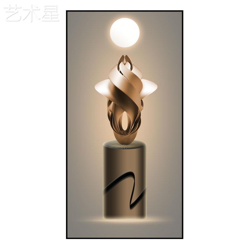 现代约关抽象艺术AL1181LE灯光D沙发背景墙挂画轻奢风走廊过道简