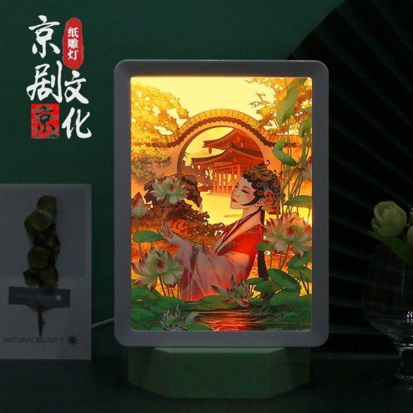 创意新奇特实用礼物usb小夜灯彩色剪影纸雕3d立体光影复古纸雕灯,节庆用品/礼品,文化创意纸雕灯,淘宝优惠券,粉丝福利购,淘宝优惠卷