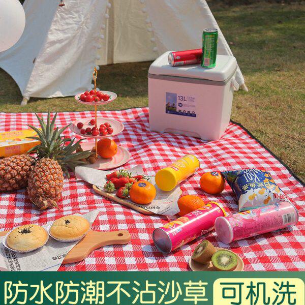 野餐垫野外户外露营便携防水防潮加厚野炊地垫草坪布春游垫子沙滩