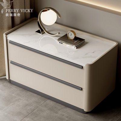 2024新款轻奢床头柜大户型简约现代床边柜卧室实木柜子岩板储物柜,住宅家具,床头柜,淘宝优惠券,粉丝福利购,淘宝优惠卷