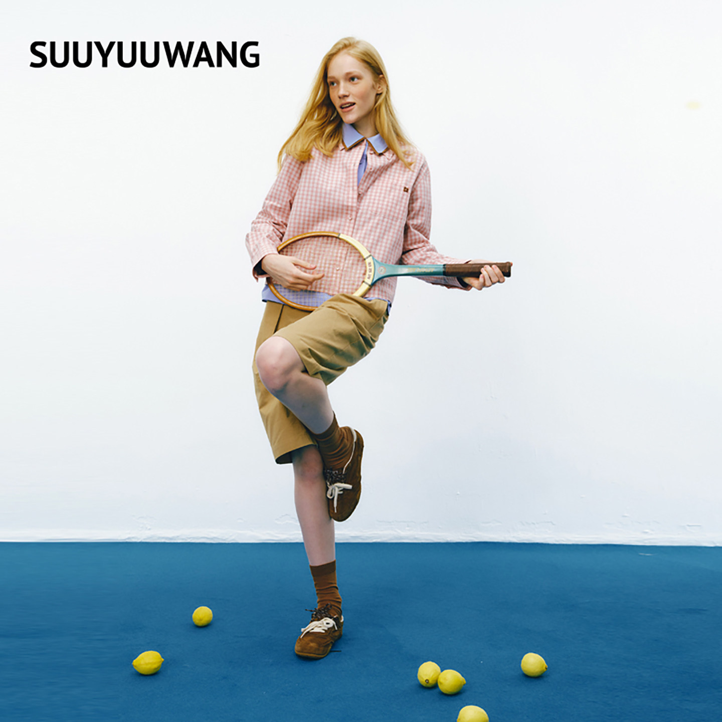 SUUYUUWANG26春新品原创设计小翻领口袋小花刺绣粉白格纹衬衫,女装/女士精品,衬衫,淘宝优惠券,粉丝福利购,淘宝优惠卷