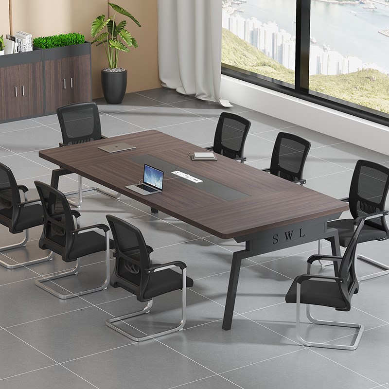 会议室长桌长条桌子简约现代大小型洽谈工作台会议室办公桌椅组合