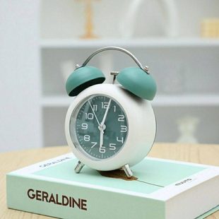 闹钟简单实用唤醒学生机械打铃金属儿童客厅卧室高中宿舍闹铃钟表