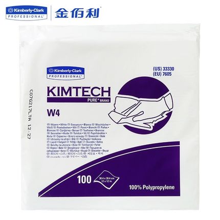 金佰利W4无尘擦拭布 33330实验室用仪器无尘布无尘纸折叠式耐溶剂
