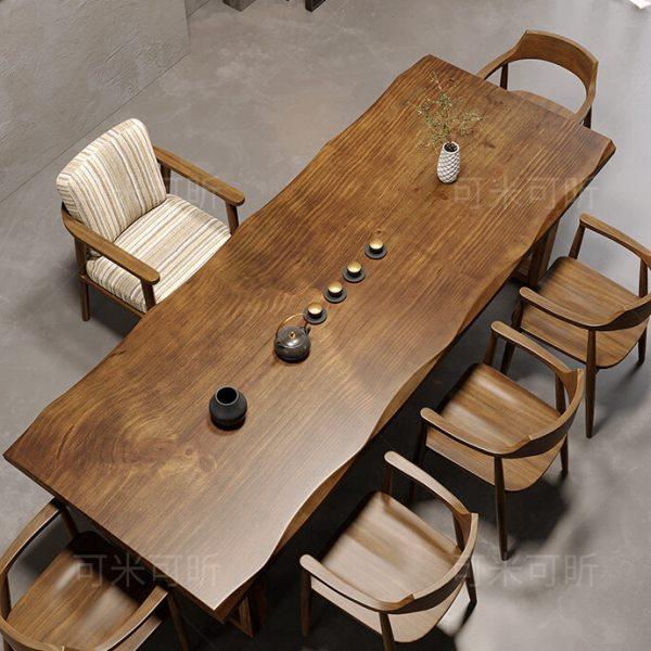 新中式实木大板茶桌椅组合现简约家用客厅泡茶台公室接待茶桌,商业/办公家具,茶台/茶桌,淘宝优惠券,粉丝福利购,淘宝优惠卷