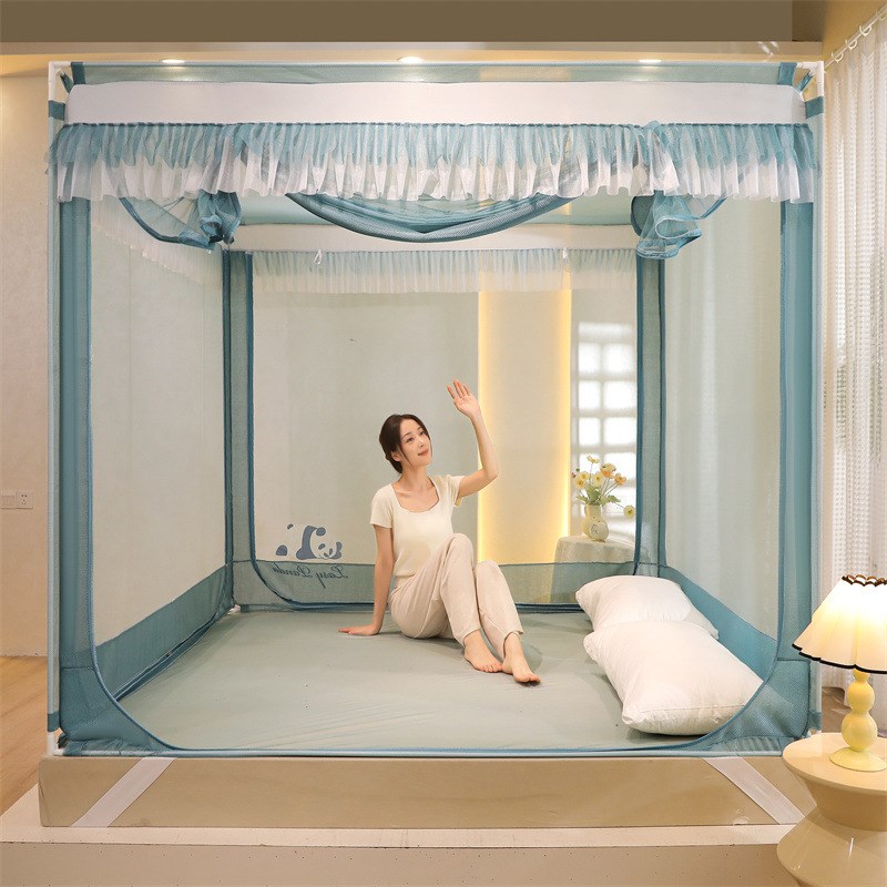 2024新款大熊猫外穿杆防摔坐床蚊帐加粗加强自连接支架简易安装