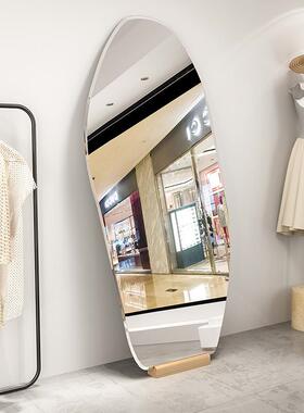 服店显瘦装试衣镜异形家落地镜全身镜网UYP红用美颜墙贴大镜子