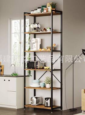 金现代落木属质77414书柜架客家庭办公地室工业展示厅架立式置物