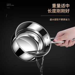 凉拌菜专用盆水瓢水勺家用厨房带把手不锈钢搅拌盆商用调凉皮凉面