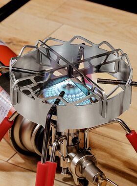 户外soto-310防风圈野炊燃气炉聚火防风十字架卡式炉不锈钢挡风板