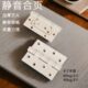 奶油风米白色房门合页静音轴承承重加厚不锈钢子母免开槽木门铰链