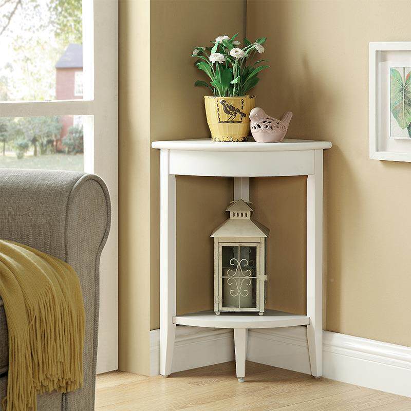 简落实层木角柜墙角置物架三角柜客厅513约多小边桌拐角地边角柜