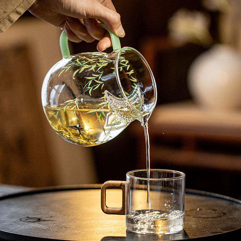 弥言家用大号量茶玻璃公PPT道滤杯带过大容绿茶碗茶壶不烫手分器