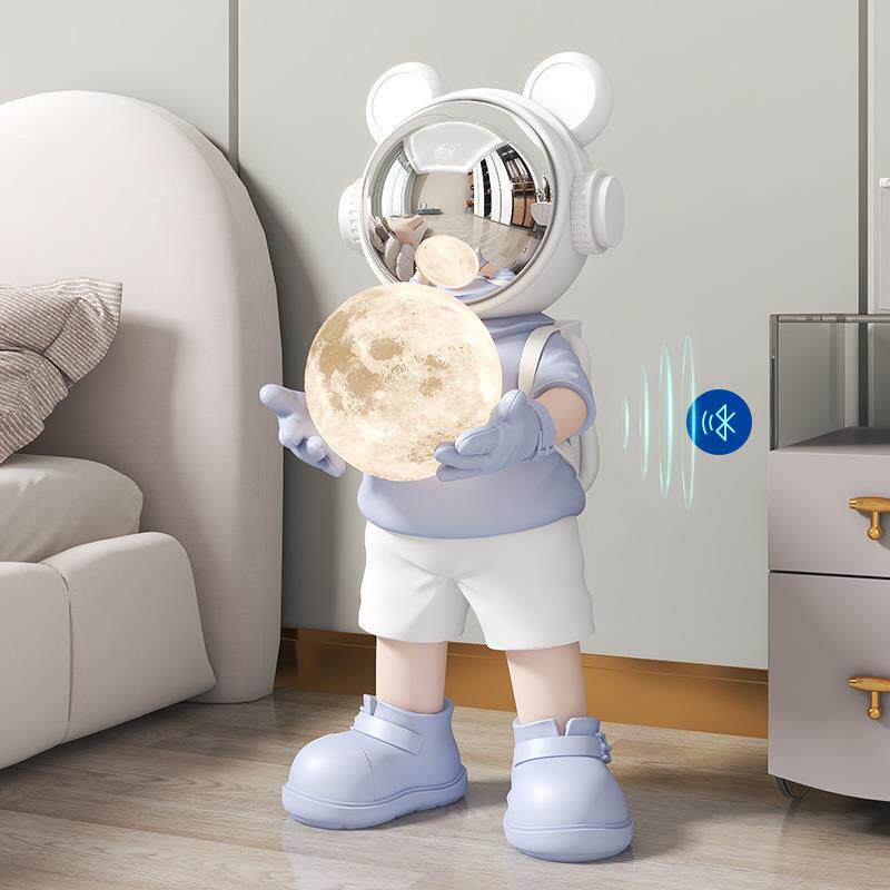 太空人宇航客月球灯大型落地员装饰RKD5755摆件卧室酒店会所乔厅
