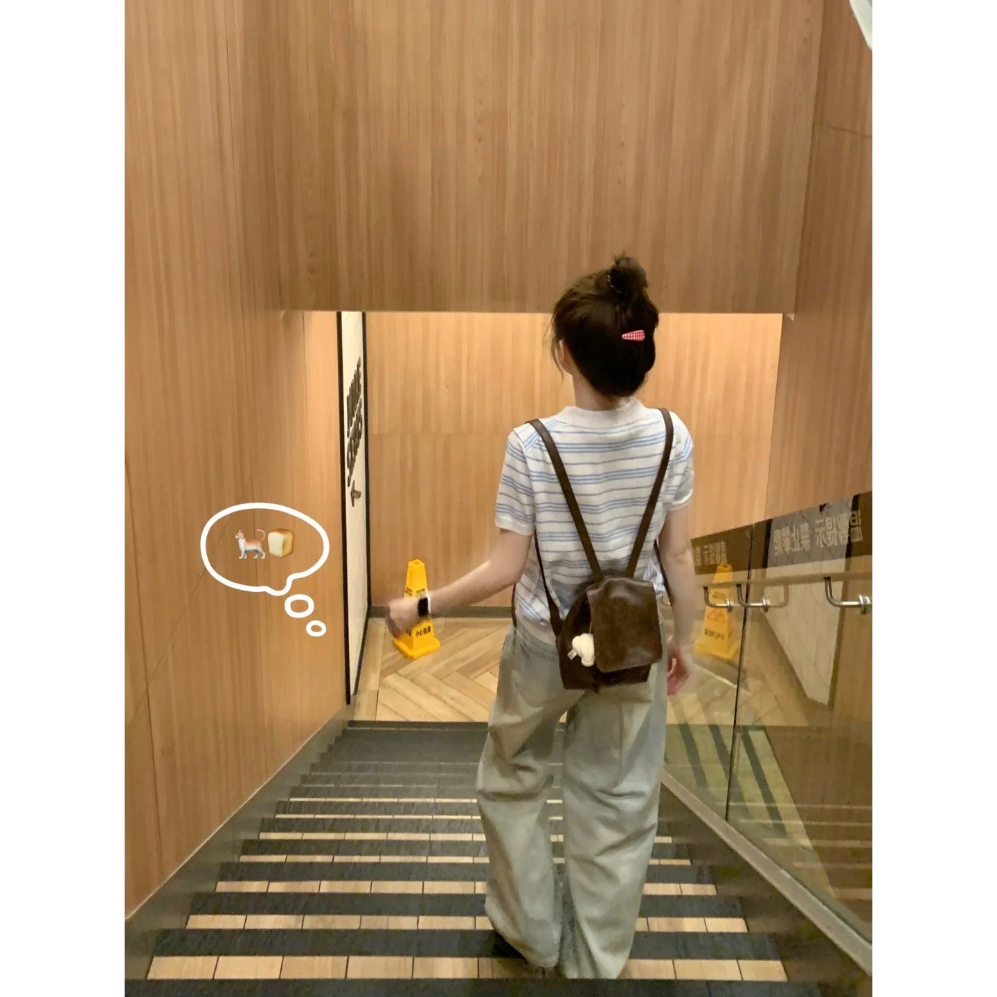 学院风polo衫条纹针织短袖t恤女图片