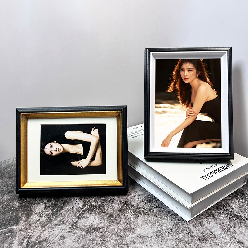简约写真相框摆台k照片定制高级感摆件冲印挂墙桌面12寸8寸7寸婚