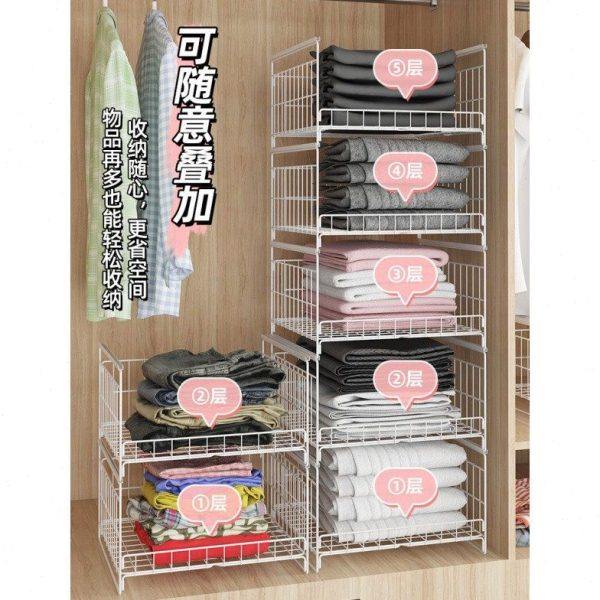 衣柜抽拉篮收纳分层滑轨隔板卧室衣橱改造内置隔层置物架子抽屉式,收纳整理,暖气片置物架,淘宝优惠券,粉丝福利购,淘宝优惠卷