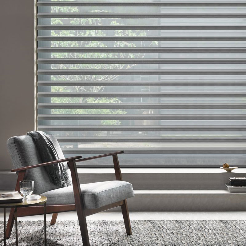 呈开定制韩式柔i纱帘香格里拉卷帘客厅书房遮光柔光阳台卫生间窗