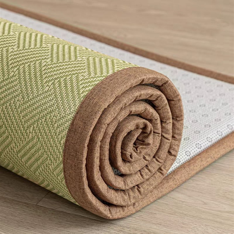 好席福夏季凉席地垫o客厅卧室打地铺神器加厚藤席地毯榻榻米睡垫