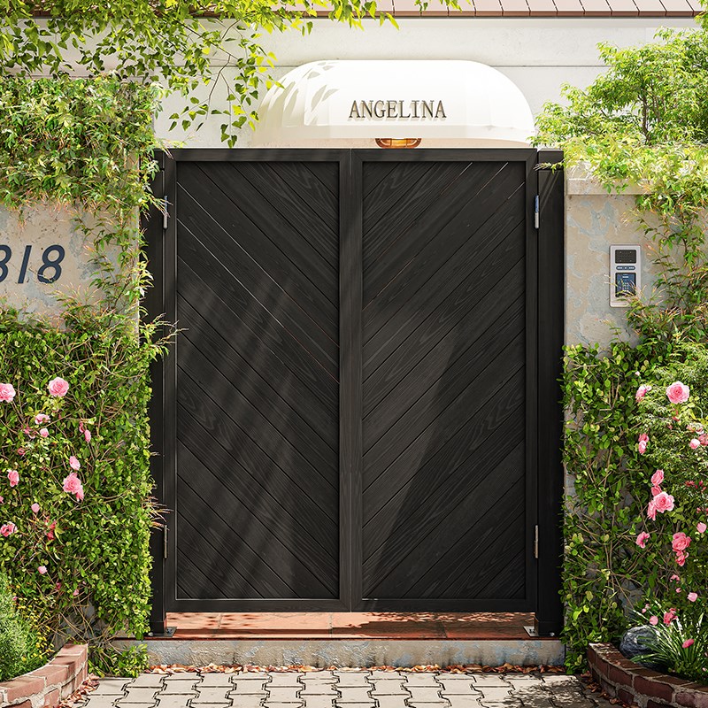 别墅花园防腐木门户外庭r院子入户木头栅栏门室外田园园艺围栏小