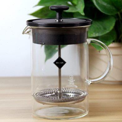 一屋窑制耐热高温手工玻璃花茶壶冲茶器滤压壶咖啡壶FH-121