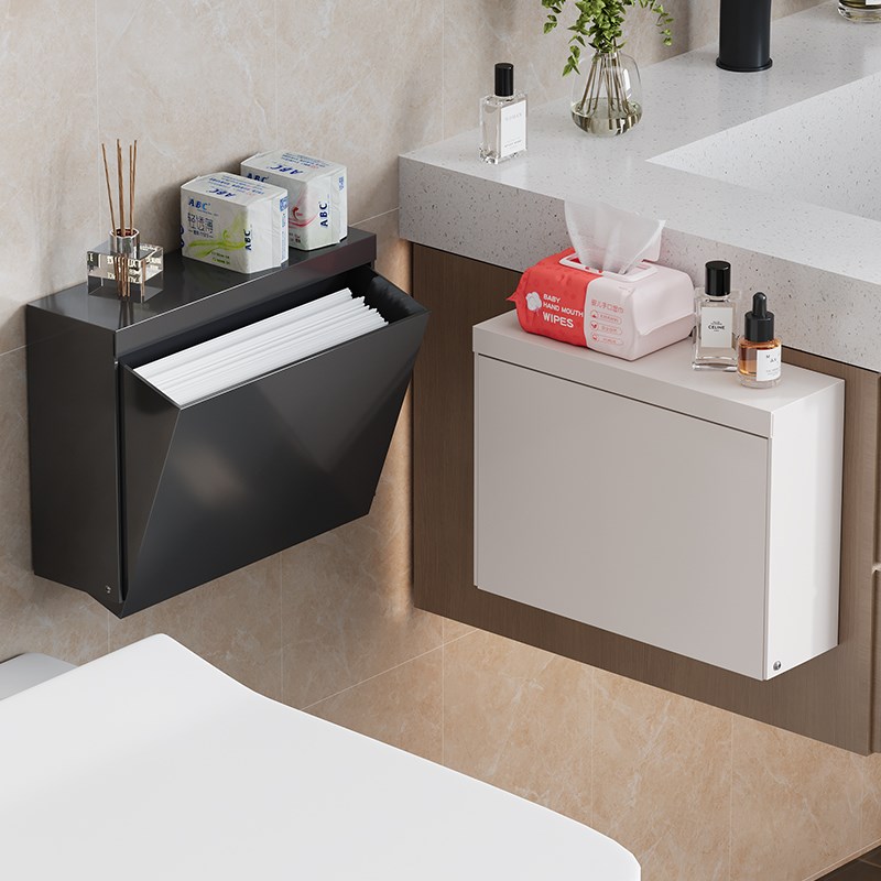 卫生间卫生d纸厕纸盒草纸盒防水厕纸放置盒置物架厕所纸巾盒壁挂