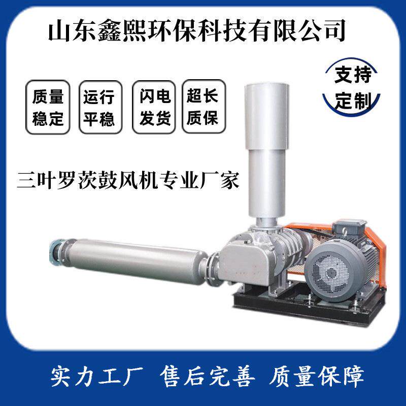 污水处理曝气增氧风机粮食水泥粉体物料输送三叶罗茨鼓风机