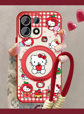 适用一加15手机壳女卡通1+13t新款苹果凯蒂猫可爱1+12磁吸11小羊皮10pro保护套9r全包9pro防摔oneplus挂绳