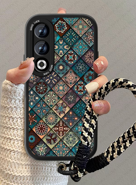 适用彩绘图腾oppok12手机壳新款plus女小羊皮0pp0k10pro高级感k11x全包男por网红活力版复古opop创意小众套