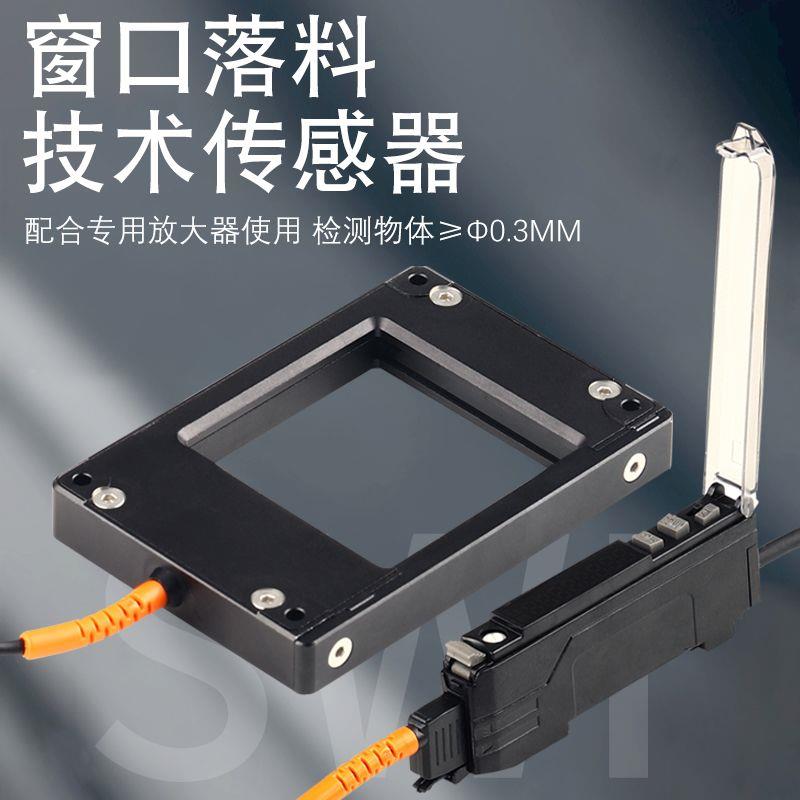 无盲区环形窗口落料光纤